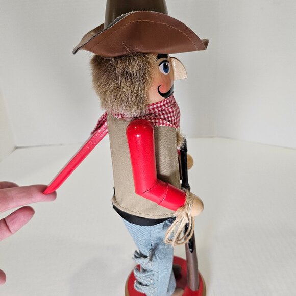 Clever Creations Cowboy 12 Inch Traditional Wooden Nutcracker Christmas Decor - Picture 6 of 9